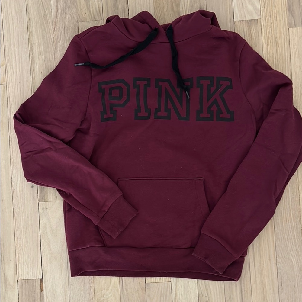PINK Maroon Hoodie